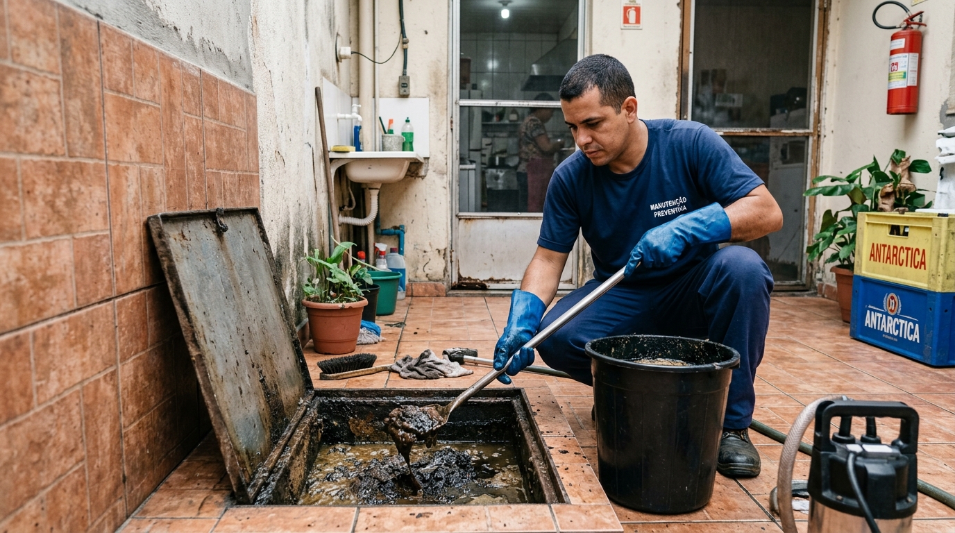 Limpeza de Caixa de Gordura perto de mim em Franca‑SP